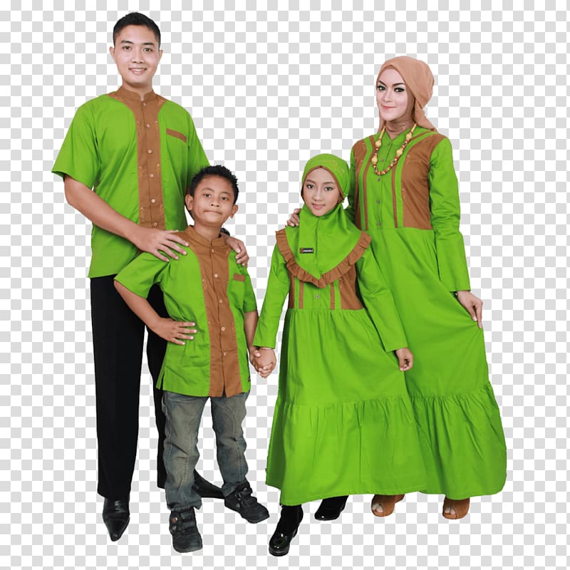 Shopee Indonesia Family Thawb Cotton Child, Family transparent background PNG clipart