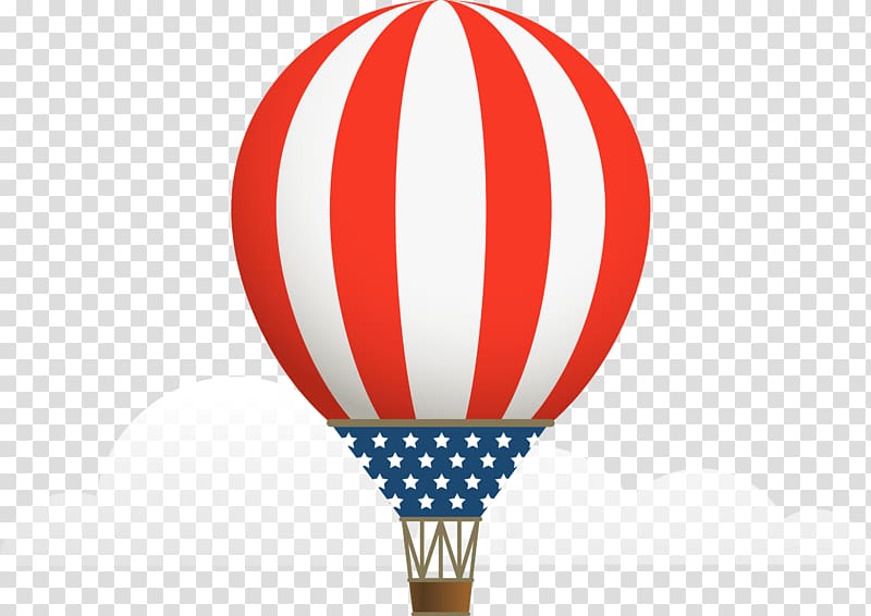 Hot air balloon , Red simple hot air balloon transparent background PNG clipart