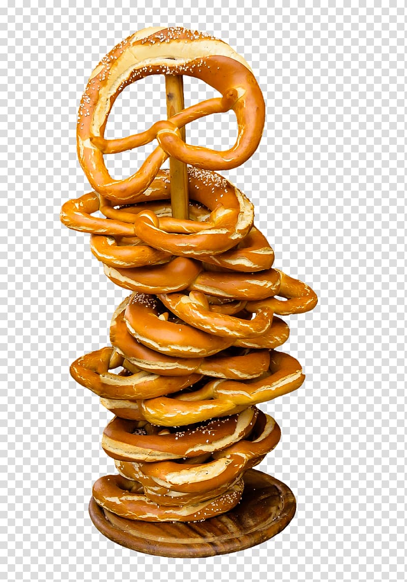 baked pretzel lot illustration, Pretzels on A Stick transparent background PNG clipart