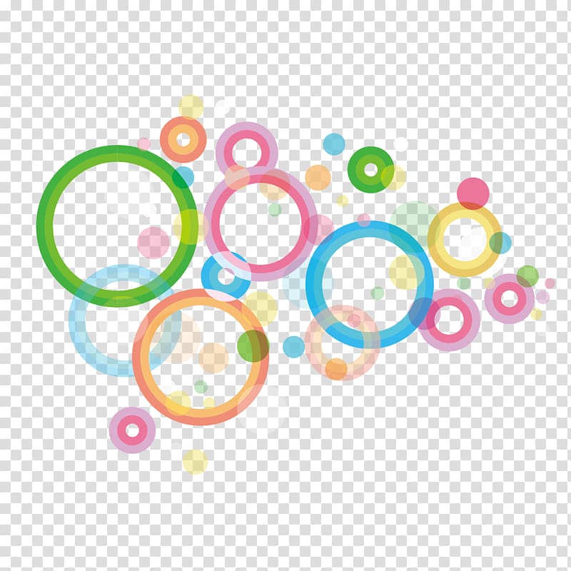 multicolored circle collage border, Color Circle, Color circle decorative pattern transparent background PNG clipart