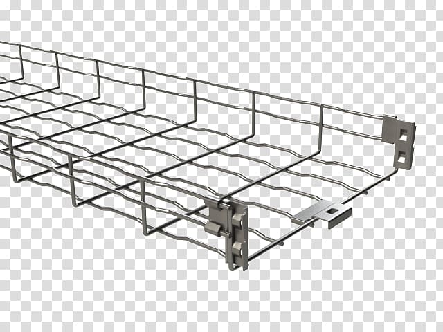 Cable tray Wire Electricity Steel Galvanization, concrete hardware cloth transparent background PNG clipart