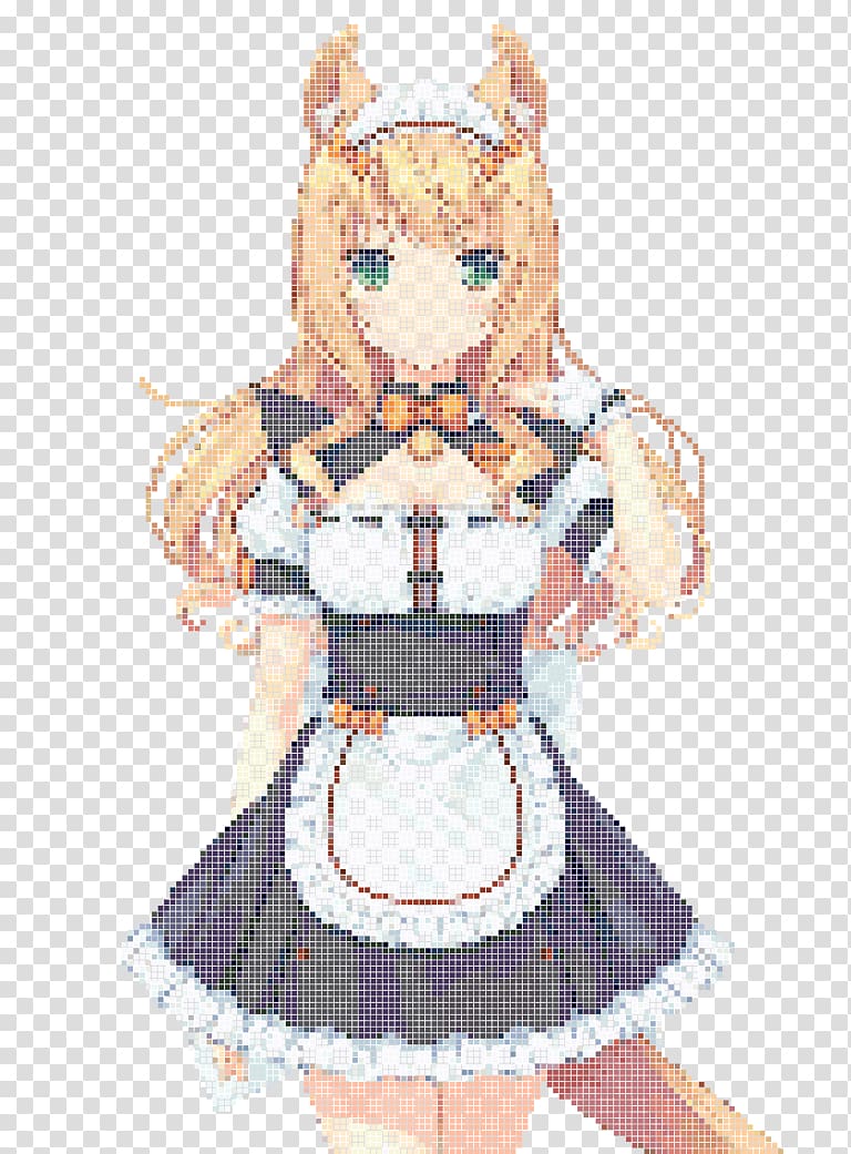 Nekopara Maple Catgirl Desktop , Maid dress transparent background PNG clipart