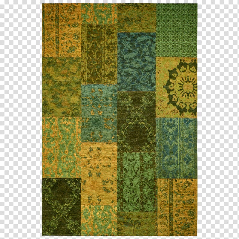 Fitted carpet Patchwork Flachgewebe Green, carpet transparent background PNG clipart