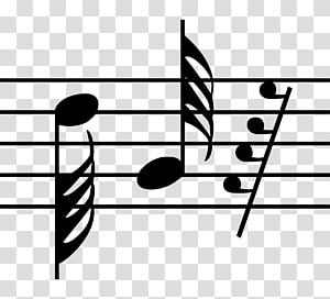 Sixty-fourth note Sheet Music Quarter note Musical note Thirty-second note, sheet music transparent background PNG clipart thumbnail