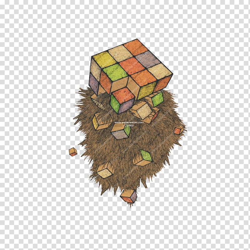 Rubiks Cube, Cube Creative transparent background PNG clipart