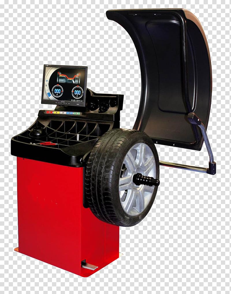 Tire Car Wheel Equilibratura Balancing machine, car transparent background PNG clipart