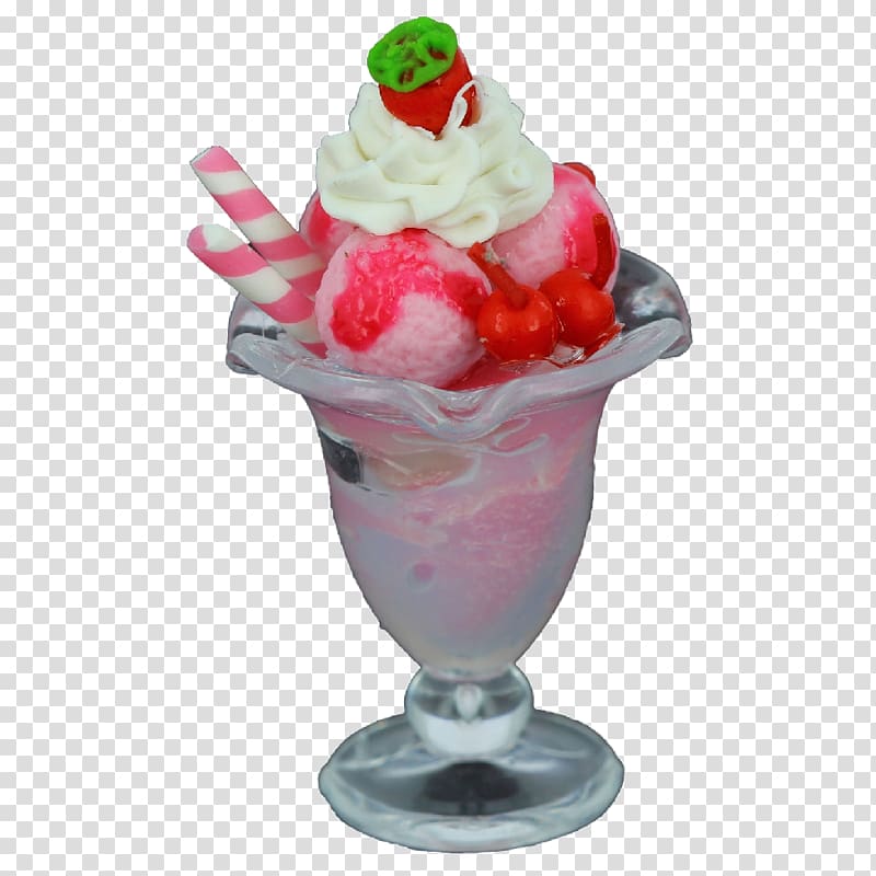 Ice cream Sundae Knickerbocker glory Parfait, tube transparent background PNG clipart