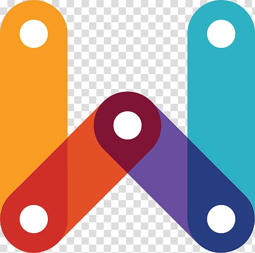 orange, red, and blue W logo, WebPlatform Logo transparent background PNG clipart