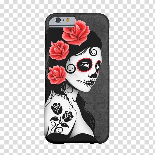 Calavera Day of the Dead Woman T-shirt Female, boho jewel transparent background PNG clipart