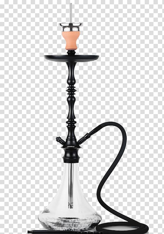 black and clear glass hookah , Tobacco pipe Hookah lounge Smoke, Hookah Outlet transparent background PNG clipart