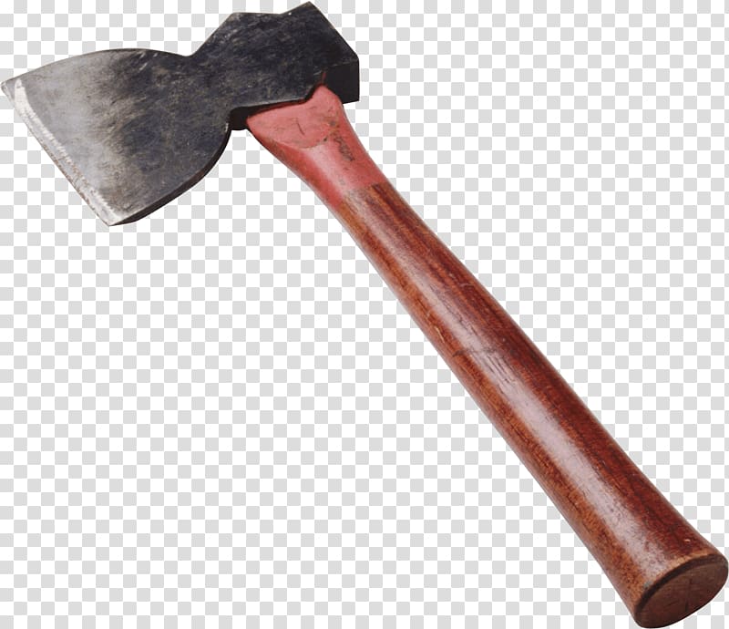 red and black axe, Ax Black transparent background PNG clipart