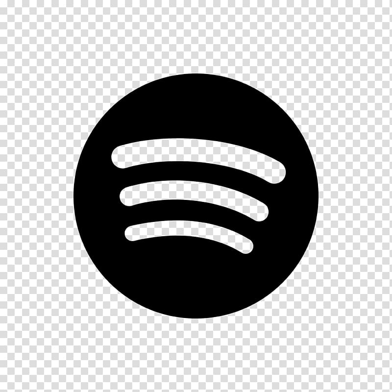 Black Spotify logo, Spotify Music Playlist Streaming media, black and white  transparent background PNG clipart