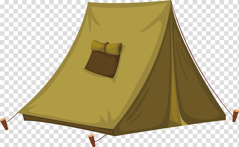 brown camping tent, Tent T-shirt, Army green field tent transparent background PNG clipart