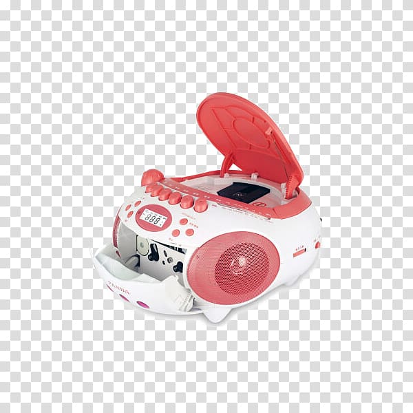 Tape recorder USB flash drive Compact Cassette Compact disc, Panda (PANDA) player prenatal machine tape recorders USB red transparent background PNG clipart