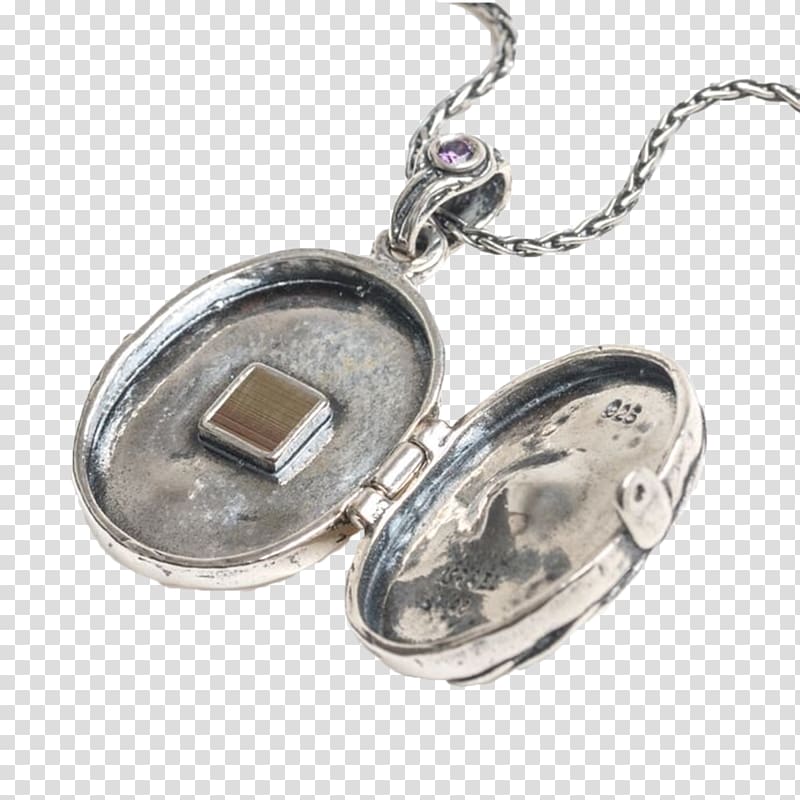 Locket Bible Sterling silver, Lucky Charm transparent background PNG clipart