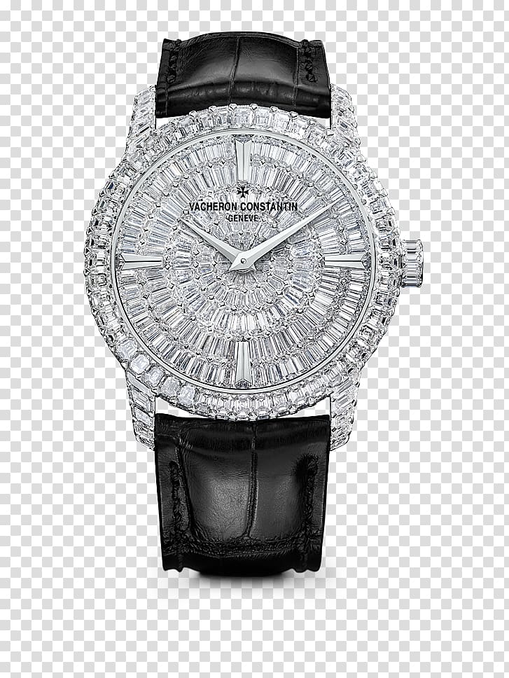 Vacheron Constantin Watch Jewellery Silver Clock, Vacheron Constantin watch black male watch transparent background PNG clipart
