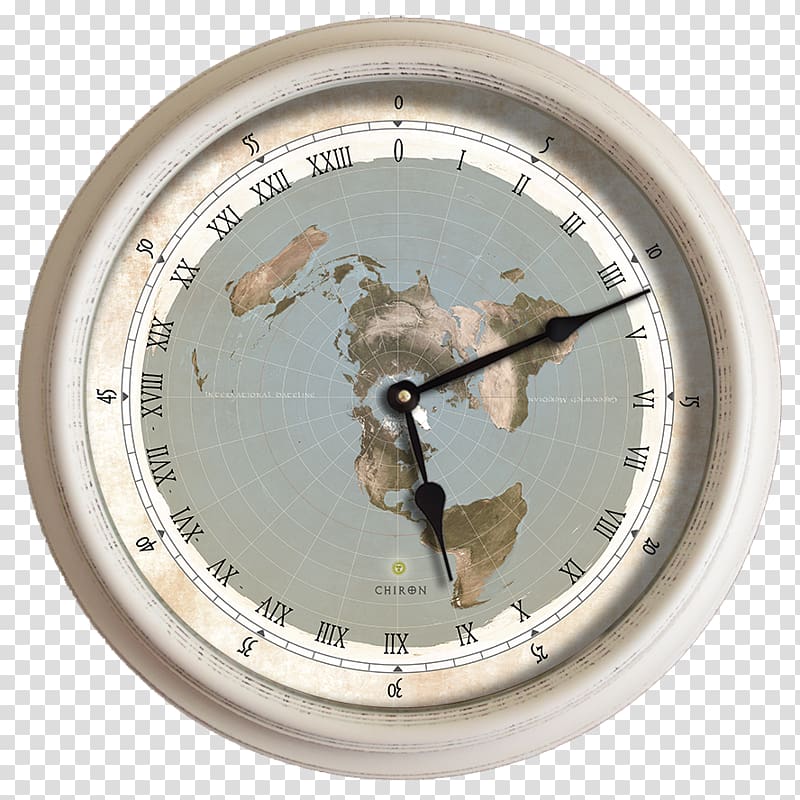 Flat Earth Earth clock 24-hour clock, earth hour transparent background PNG clipart