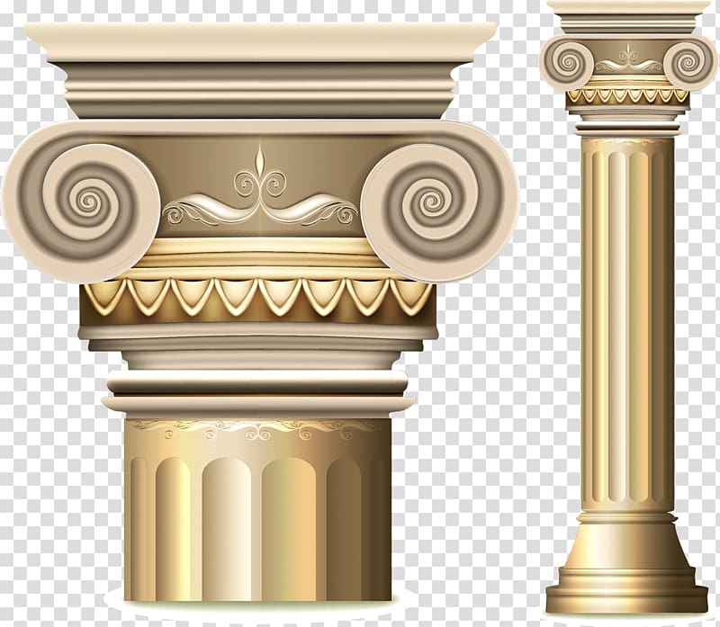 beige pillar stand illustration, Column Arch Illustration, pillar transparent background PNG clipart