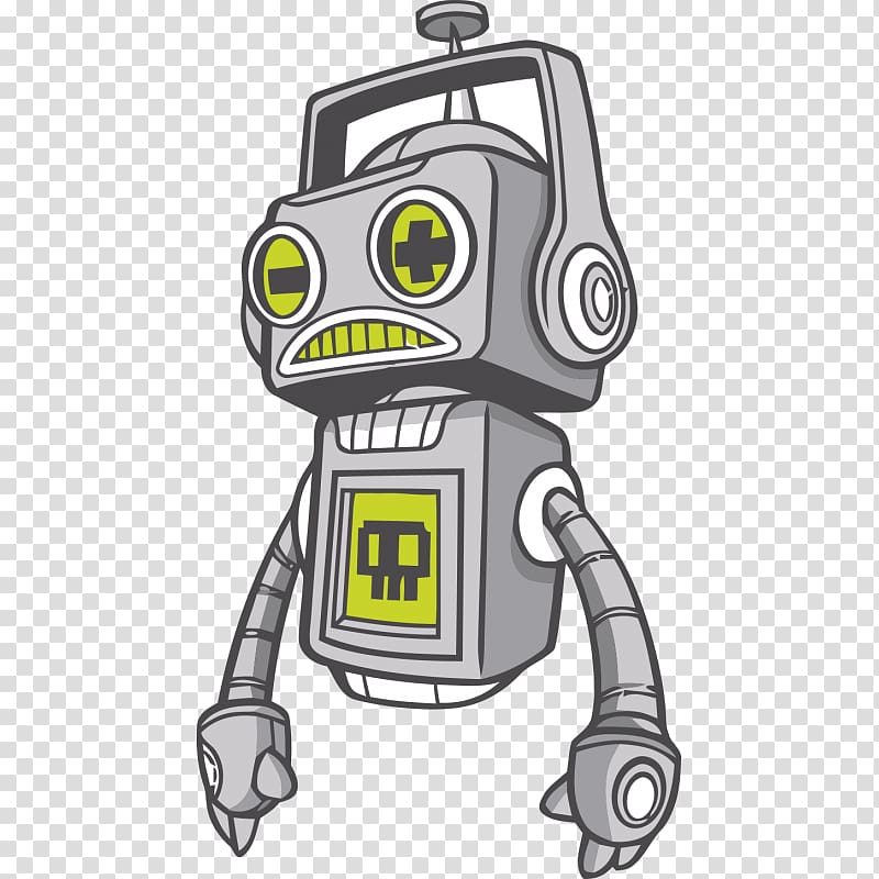 Robot Graffiti Drawing, robot transparent background PNG clipart