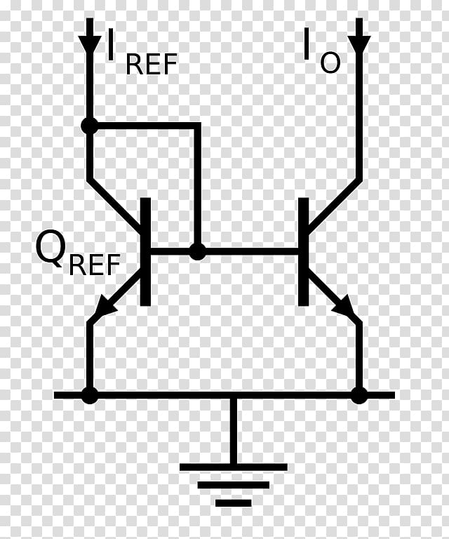 Current mirror Bipolar junction transistor Electric current Small-signal model Electronic circuit, mirror drawing transparent background PNG clipart