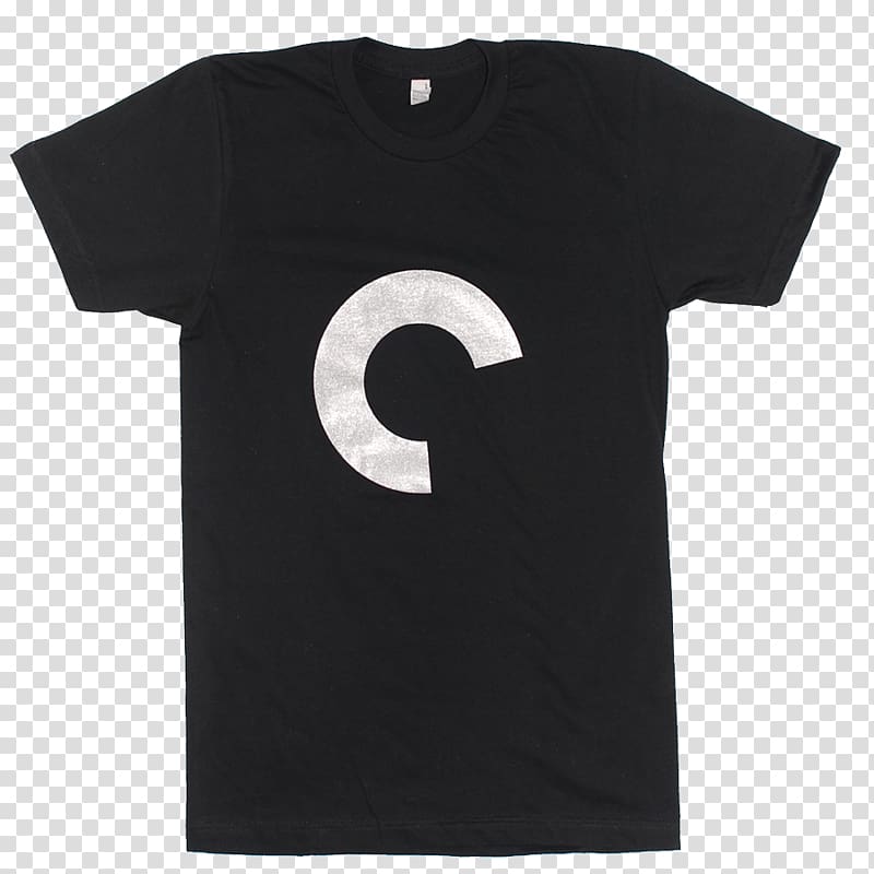 black and grey crew-neck t-shirt art, Tshirt Black C transparent background PNG clipart