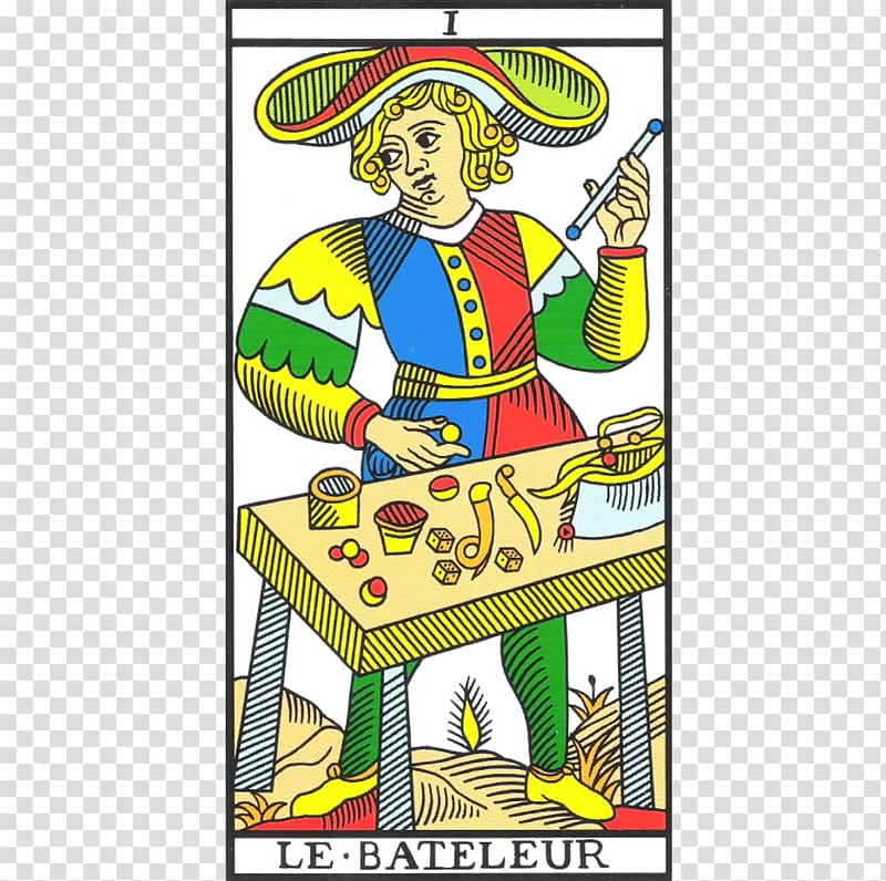 Tarot of Marseilles The Magician The Fool Playing card, mago transparent background PNG clipart
