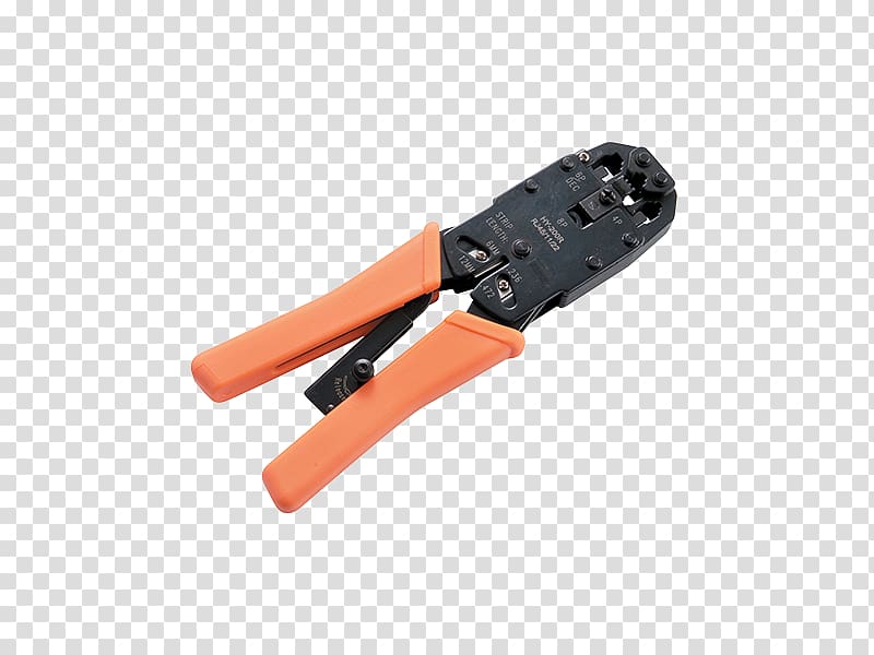 Diagonal pliers Crimp RJ-11 8P8C RJ-12, crimping transparent background PNG clipart