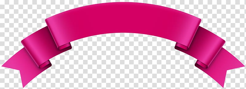 pink ribbon border, , Banner Pink transparent background PNG clipart