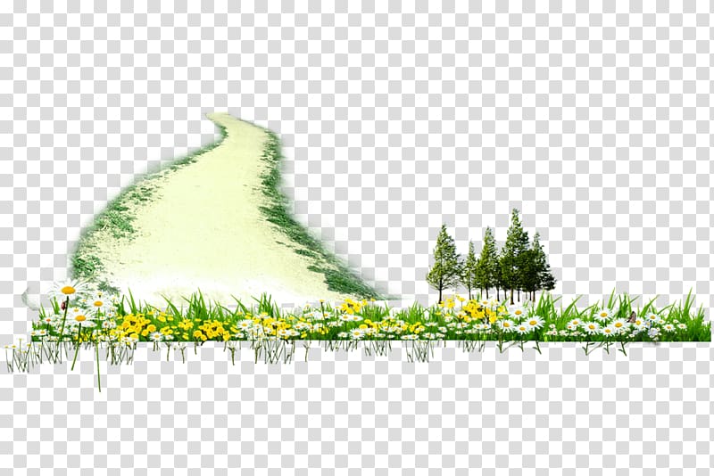 , Country road on transparent background PNG clipart