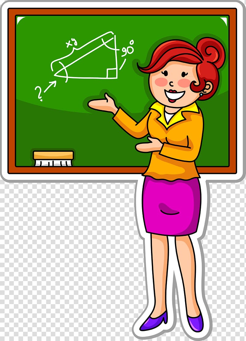 Student teacher Cartoon Student teacher, School teachers transparent background PNG clipart
