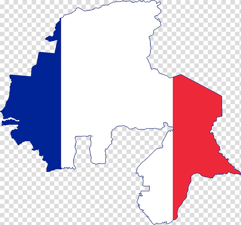 French Colonial Empire Flag Map