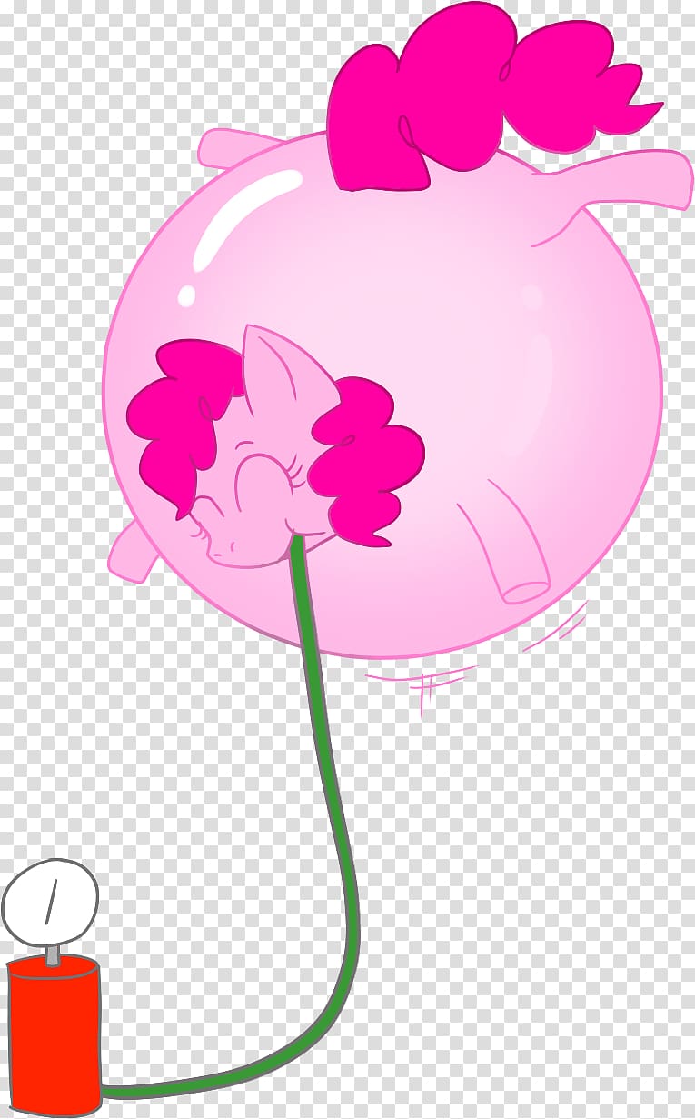 Pinkie Pie Pony Balloon Fluttershy Cutie Mark Crusaders, cat inflation transparent background PNG clipart