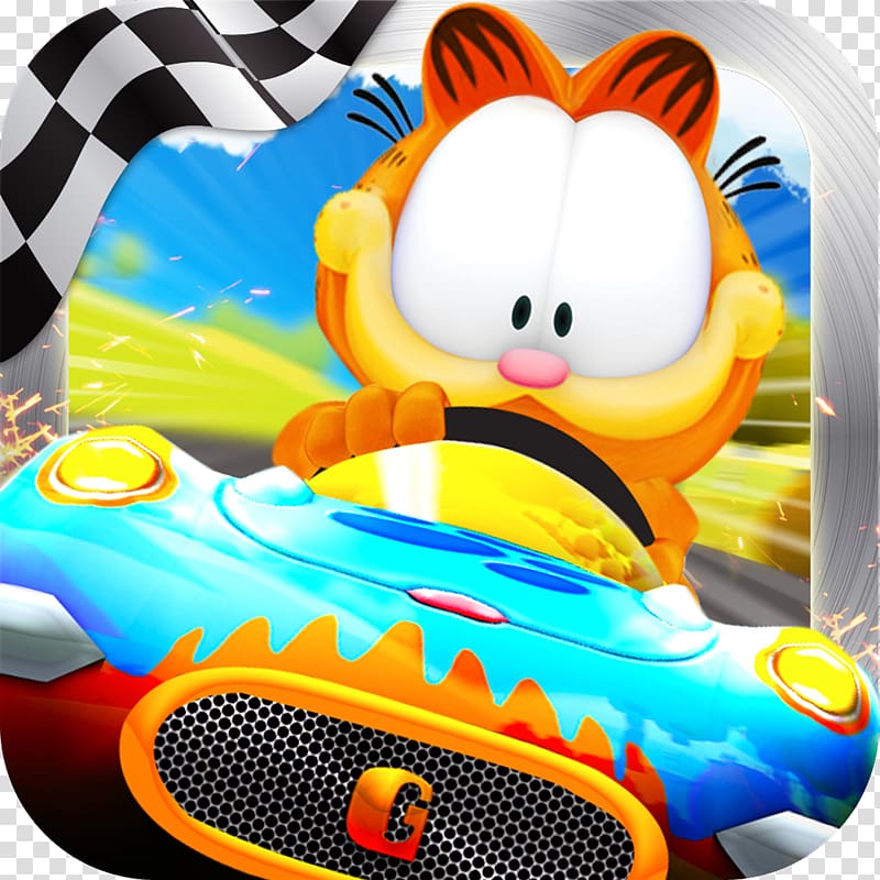 Garfield Kart Fast & Furry Super Mario Kart, android transparent background PNG clipart