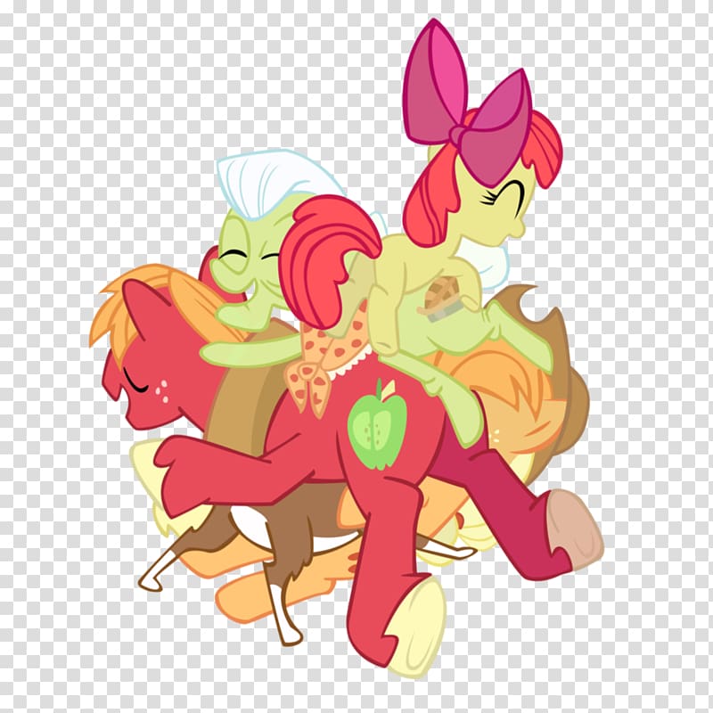 Apple Bloom Applejack Pony Family Appreciation Day Mother, family hug transparent background PNG clipart