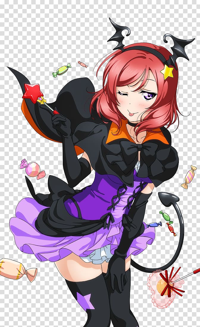 Maki Nishikino Anime Dancing stars on me! Japanese idol, Anime transparent background PNG clipart