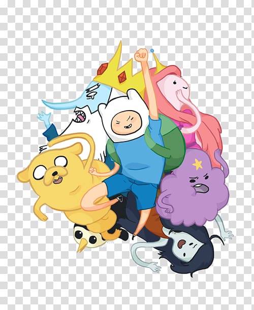 Illustration Animal Fiction Character, adventure time characters transparent background PNG clipart