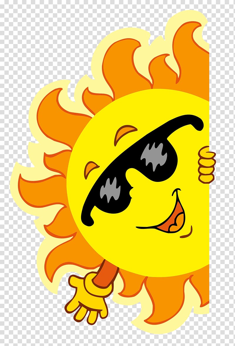 Cartoon , Sunglasses in the sun transparent background PNG clipart