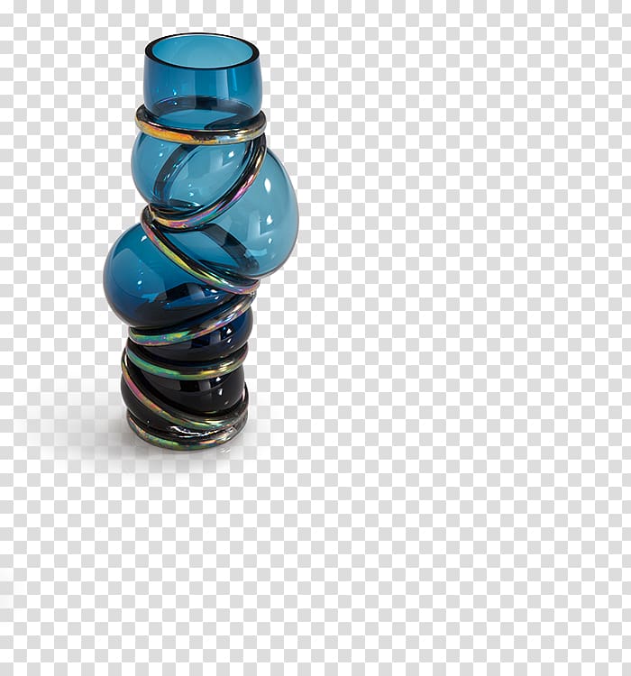Glassblowing Vase Blue, ring material transparent background PNG clipart