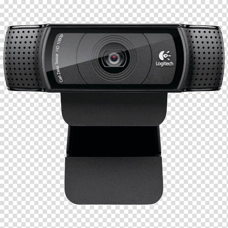 Microphone Webcam 1080p High-definition video Logitech, Web Camera transparent background PNG clipart