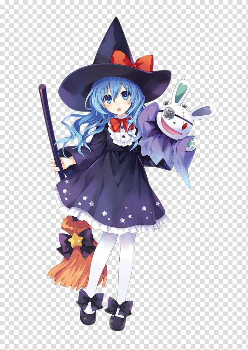 Yoshino Date A Live Anime Cosplay Costume, witch transparent background PNG clipart