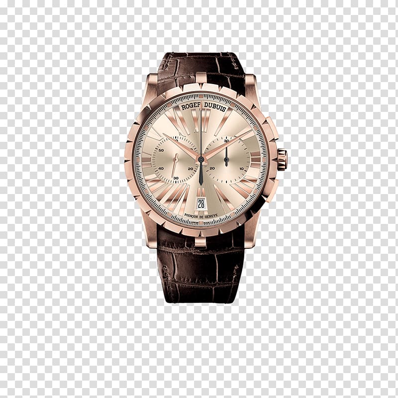 Roger Dubuis Watch Clock Chronograph Omega SA, extravagant men transparent background PNG clipart