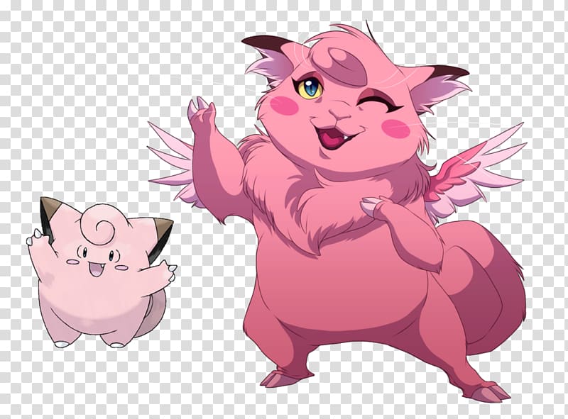 Pokémon Yellow Clefairy Pokémon Red and Blue Pokémon Gold and Silver Pokémon Sun and Moon, long wings girl transparent background PNG clipart