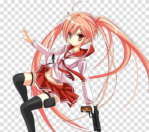 Anime Aria the Scarlet Ammo Character Fan art, killer guns and ammunition transparent background PNG clipart