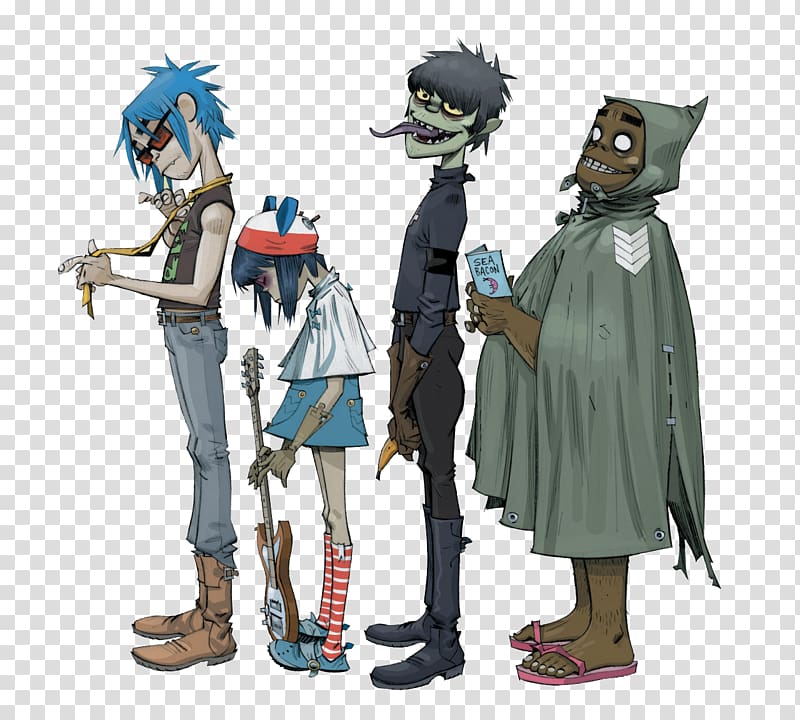 Escape to Plastic Beach Tour Gorillaz On Melancholy Hill The Fall, All Included transparent background PNG clipart