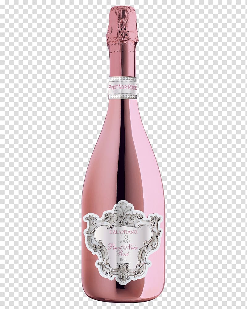 Champagne Rosé Sparkling wine Pinot noir, champagne transparent background PNG clipart