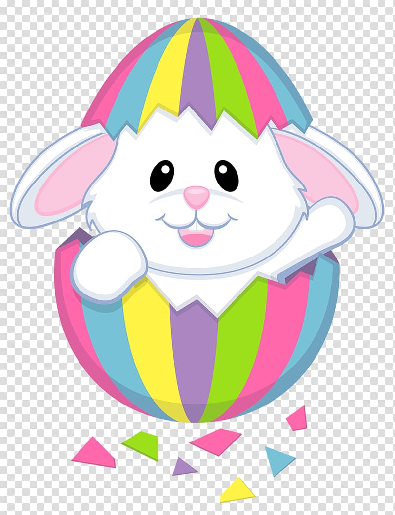 white easter bunny illustration, Easter Bunny Rabbit Easter egg , Easter Cute White Bunny transparent background PNG clipart