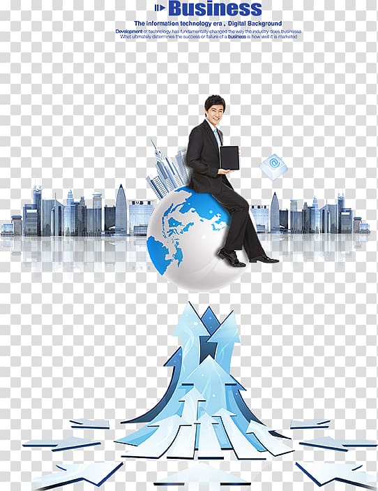 Euclidean , Business man sitting on Earth transparent background PNG clipart