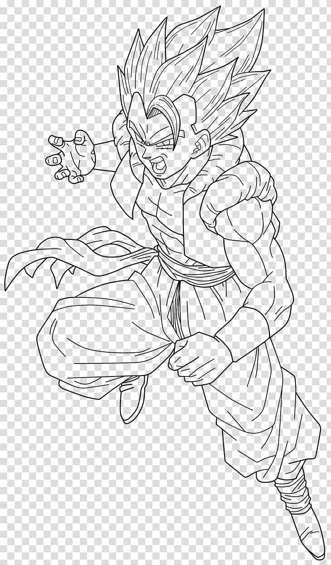 Super Saiyan 4 Gogeta Free Coloring Pages - Gogeta Super Saiyan Blue  Drawing, Full Size PNG…