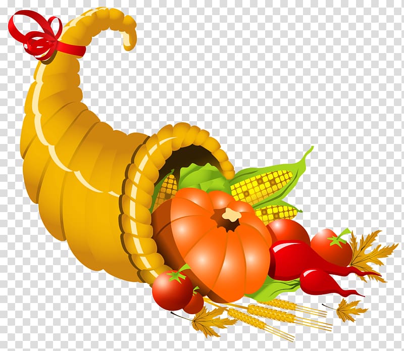 pumpkin, corn, and tomatoes illustration, Cornucopia Wiki AutoCAD DXF Computer file, Thanksgiving Cornucopia transparent background PNG clipart