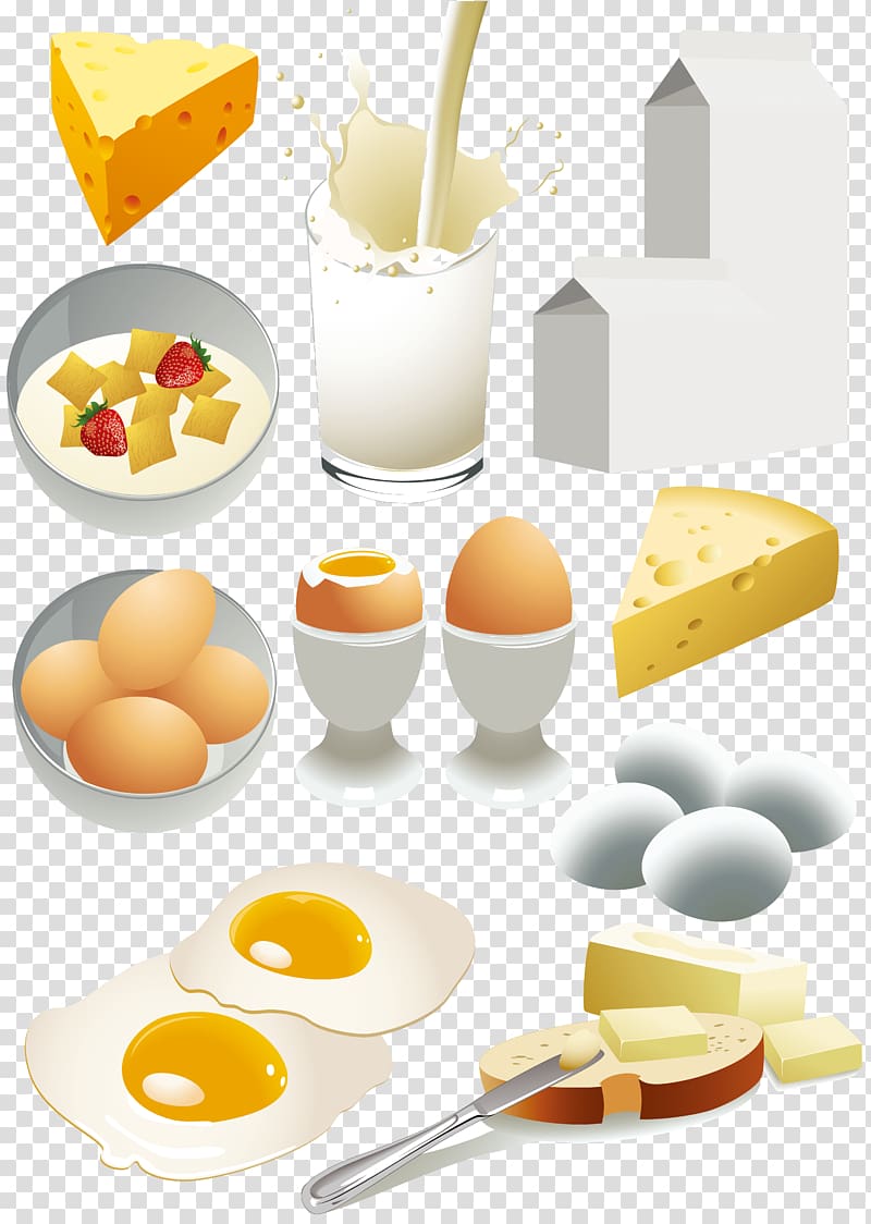 Milk Breakfast Dairy product Food , Milk Bread Series transparent background PNG clipart